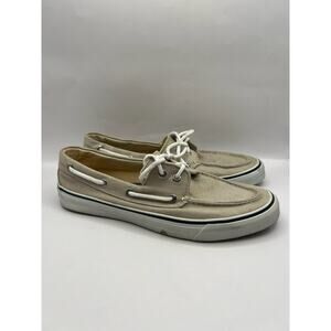 Sperry Bahama II Boat Shoes Khaki Color Men Size 9.5